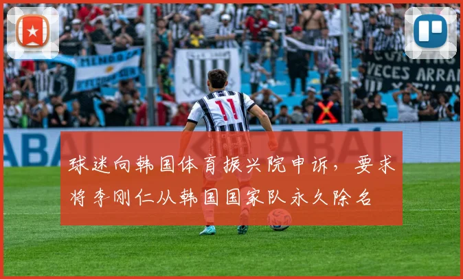 球迷向韩国体育振兴院申诉，要求将李刚仁从韩国国家队永久除名